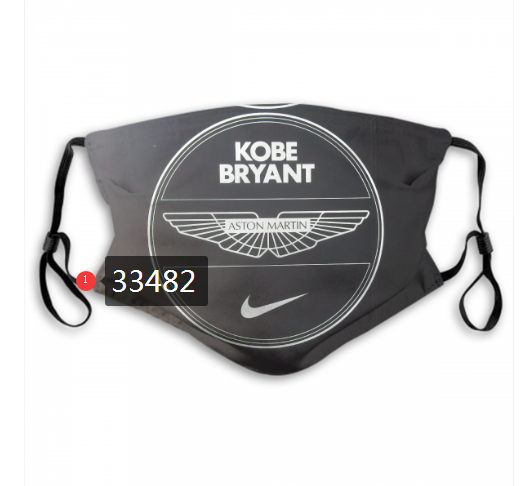 2021 NBA Los Angeles Lakers #24 kobe bryant 33482 Dust mask with filter->nba dust mask->Sports Accessory